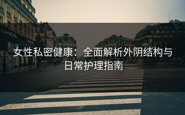 女性私密健康：全面解析外阴结构与日常护理指南  第1张